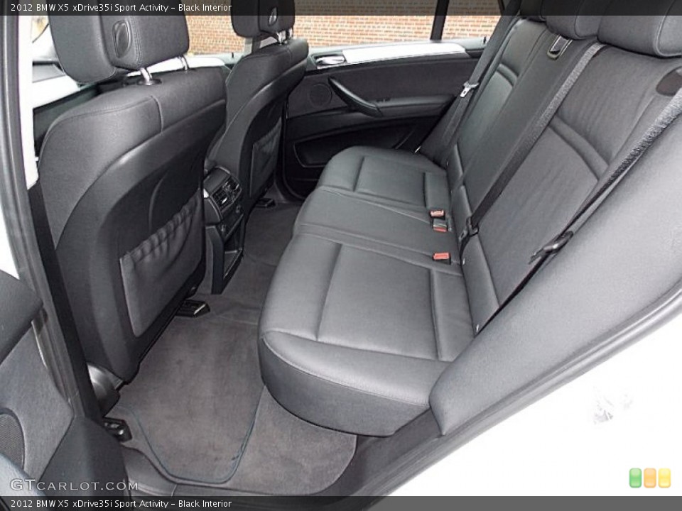 Black Interior Rear Seat for the 2012 BMW X5 xDrive35i Sport Activity #94396670