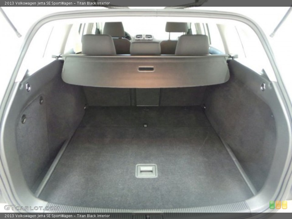 Titan Black Interior Trunk for the 2013 Volkswagen Jetta SE SportWagen #94398491