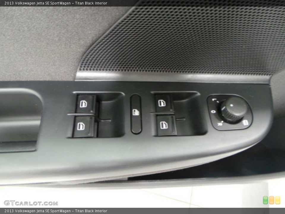 Titan Black Interior Controls for the 2013 Volkswagen Jetta SE SportWagen #94398638