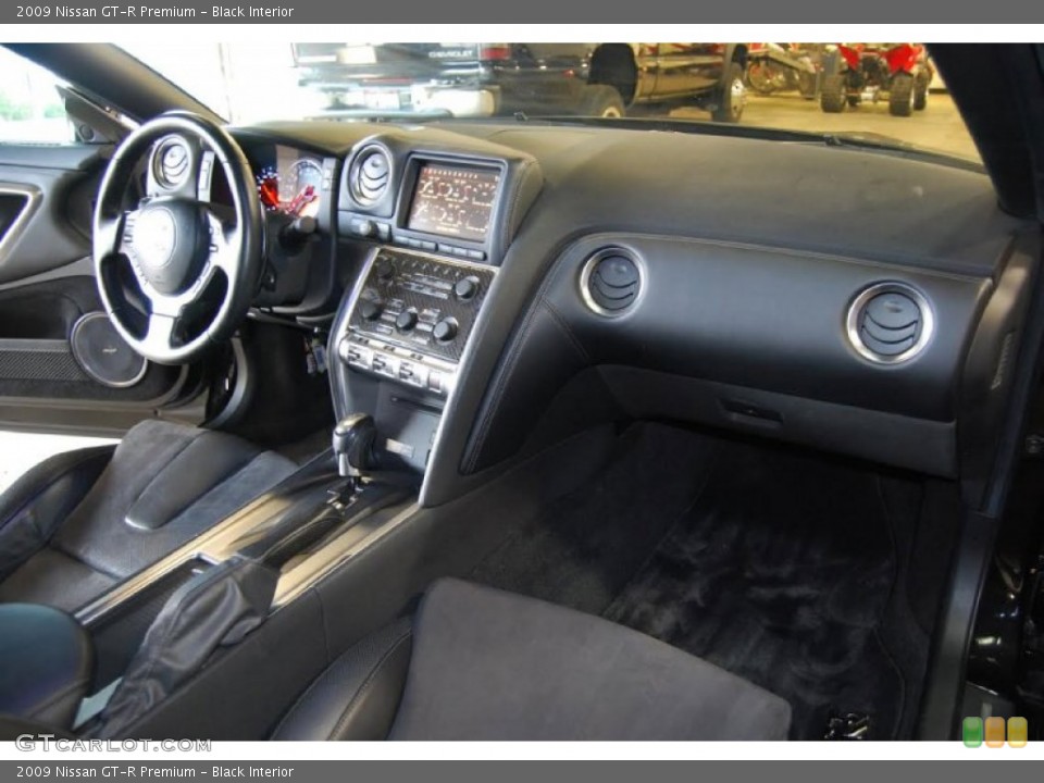 Black Interior Dashboard for the 2009 Nissan GT-R Premium #94398968