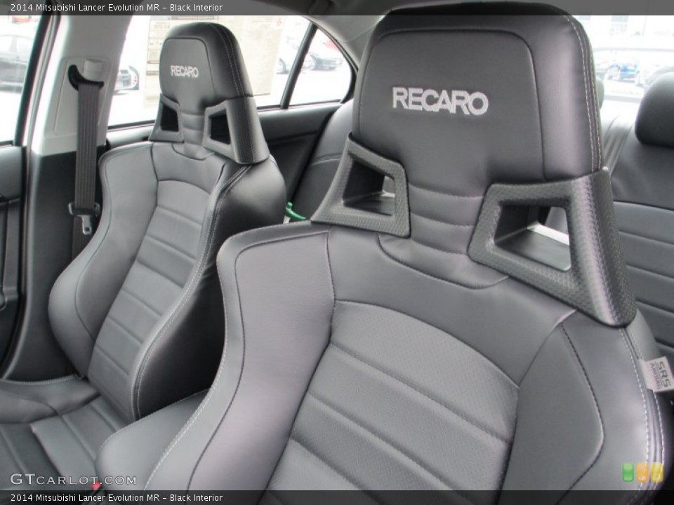 Black Interior Front Seat for the 2014 Mitsubishi Lancer Evolution MR #94405177