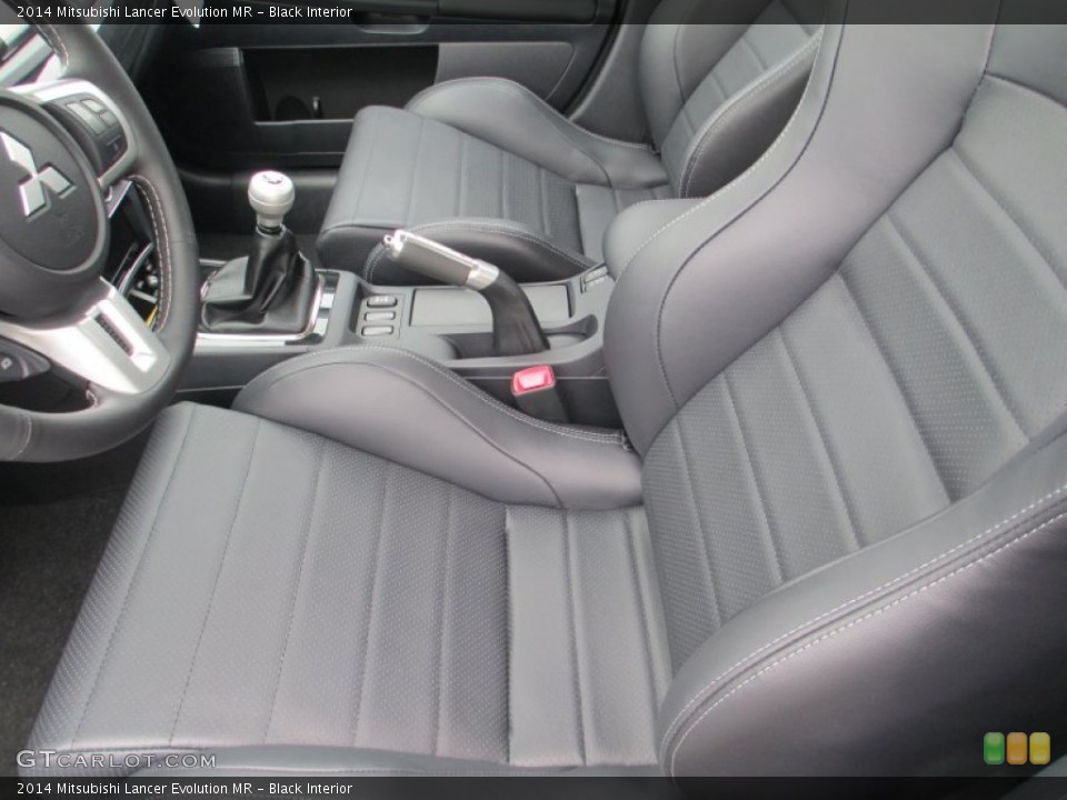Black Interior Front Seat for the 2014 Mitsubishi Lancer Evolution MR #94405199