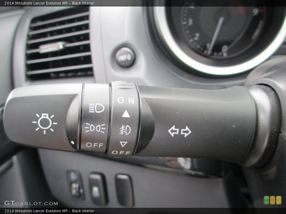 Black Interior Controls for the 2014 Mitsubishi Lancer Evolution MR #94405319