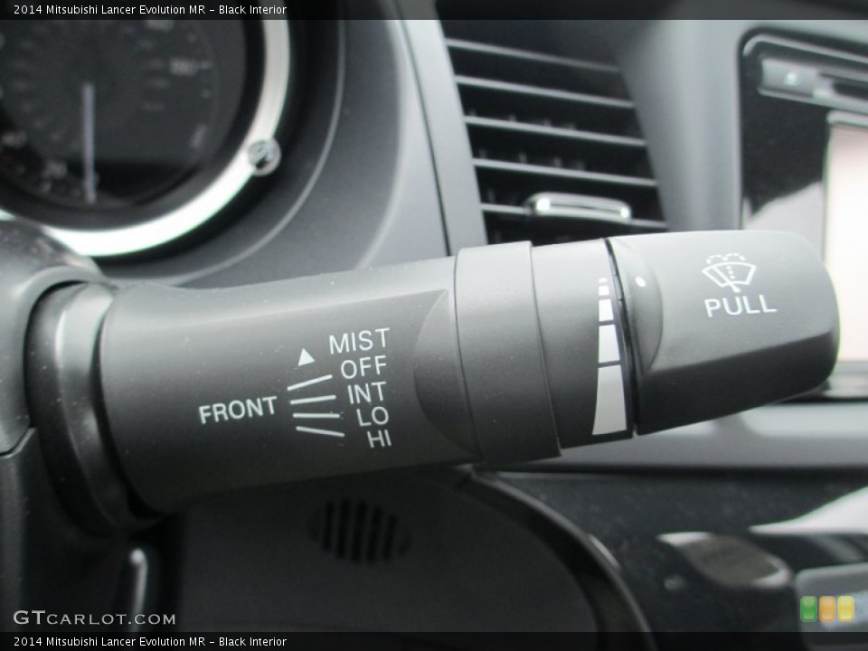 Black Interior Controls for the 2014 Mitsubishi Lancer Evolution MR #94405343