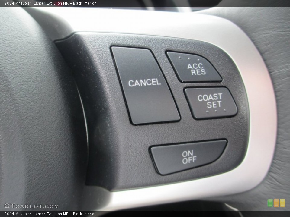 Black Interior Controls for the 2014 Mitsubishi Lancer Evolution MR #94405370