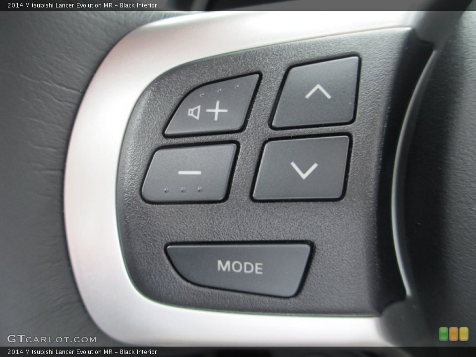 Black Interior Controls for the 2014 Mitsubishi Lancer Evolution MR #94405394