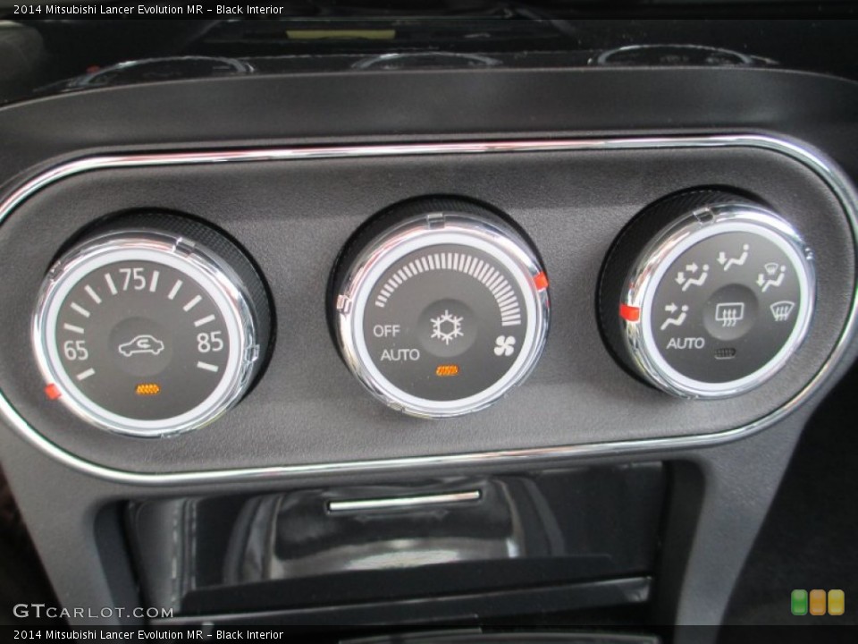 Black Interior Controls for the 2014 Mitsubishi Lancer Evolution MR #94405526