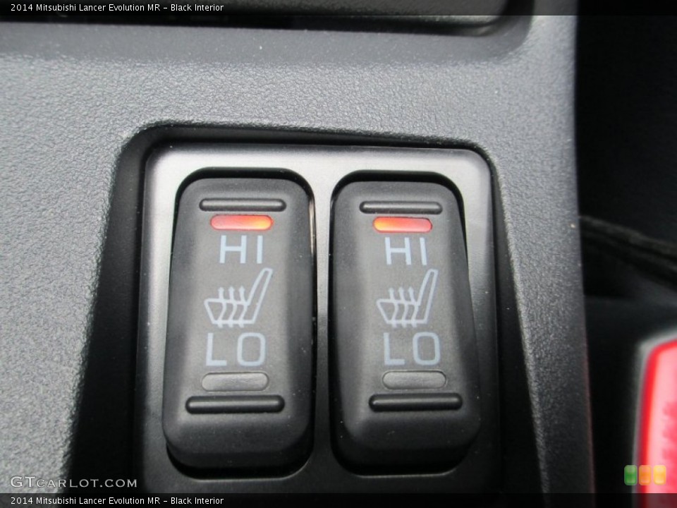 Black Interior Controls for the 2014 Mitsubishi Lancer Evolution MR #94405593