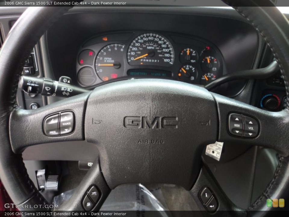 Dark Pewter Interior Steering Wheel for the 2006 GMC Sierra 1500 SLT Extended Cab 4x4 #94408334