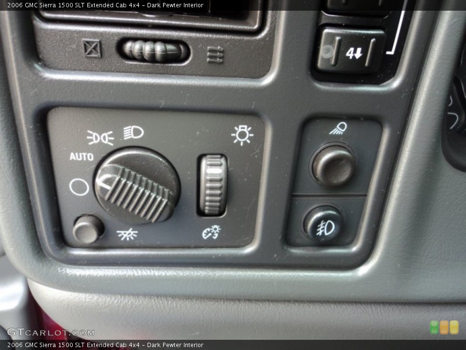 Dark Pewter Interior Controls for the 2006 GMC Sierra 1500 SLT Extended Cab 4x4 #94408409
