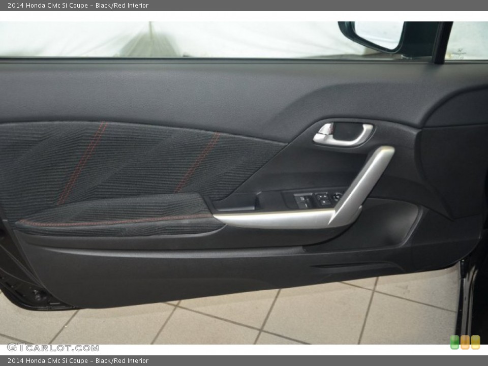 Black/Red Interior Door Panel for the 2014 Honda Civic Si Coupe #94409805