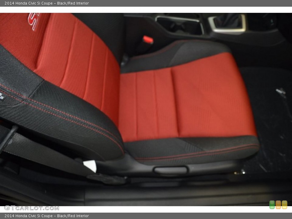 Black/Red Interior Front Seat for the 2014 Honda Civic Si Coupe #94410104