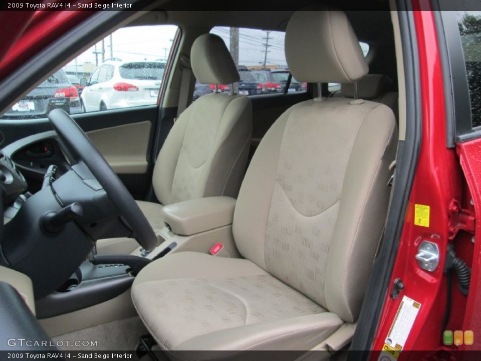 Sand Beige Interior Front Seat for the 2009 Toyota RAV4 I4 #94416998