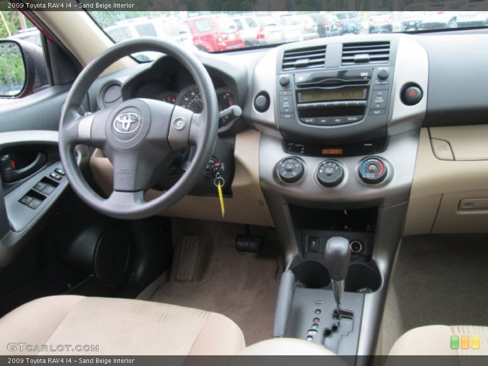 Sand Beige Interior Dashboard for the 2009 Toyota RAV4 I4 #94417043