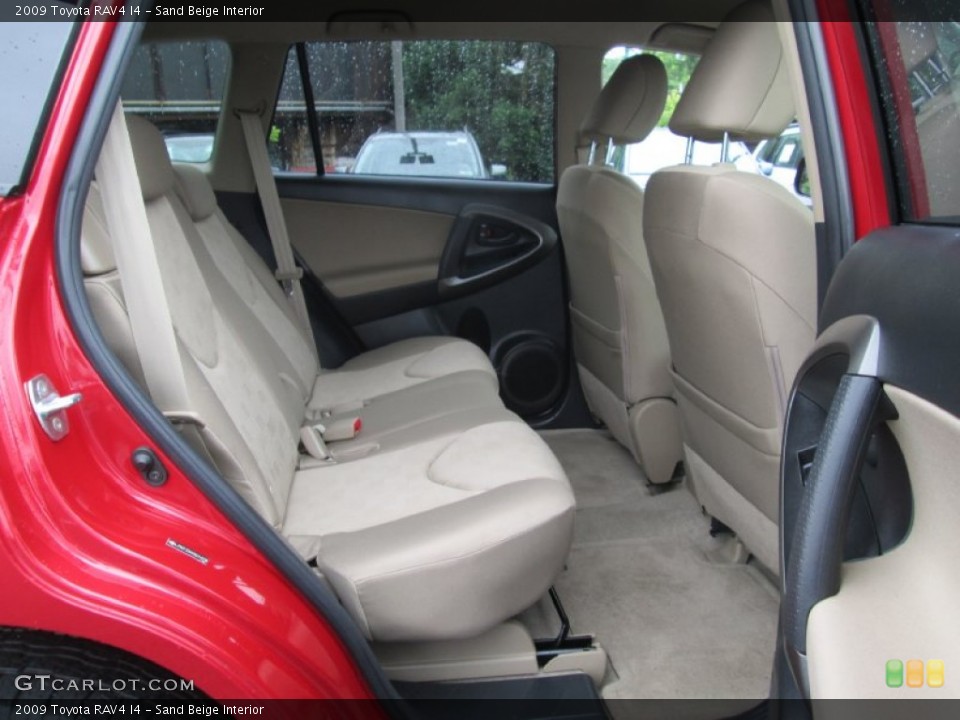 Sand Beige Interior Rear Seat for the 2009 Toyota RAV4 I4 #94417088