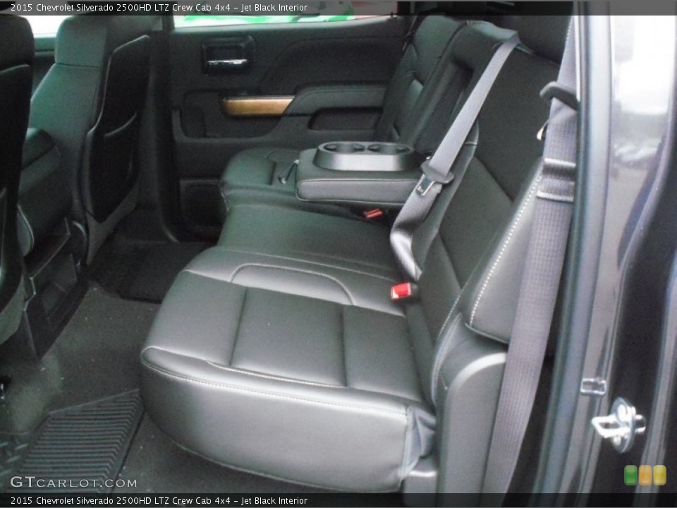 Jet Black Interior Rear Seat for the 2015 Chevrolet Silverado 2500HD LTZ Crew Cab 4x4 #94419866