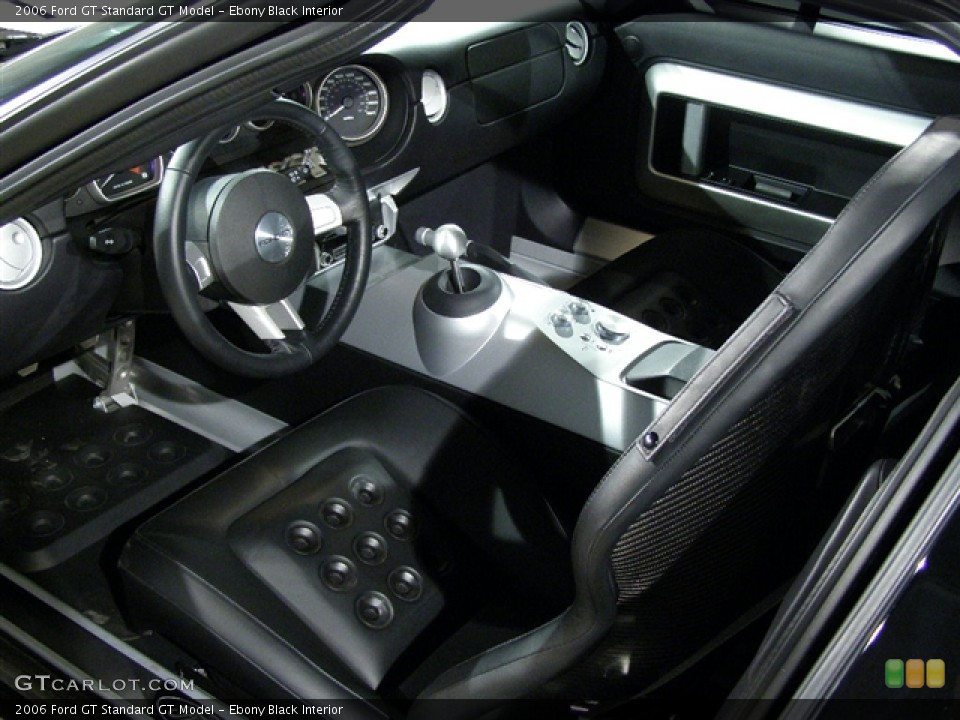 Ebony Black Interior Prime Interior for the 2006 Ford GT  #94427