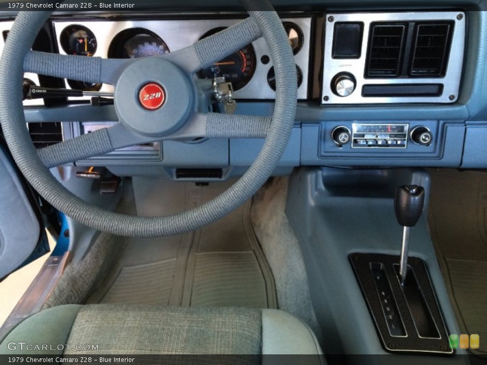 Blue Interior Dashboard for the 1979 Chevrolet Camaro Z28 #94429118