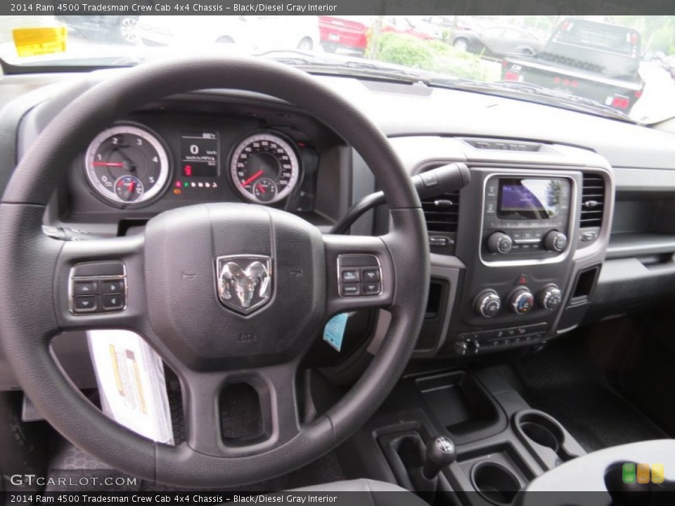 Black/Diesel Gray Interior Dashboard for the 2014 Ram 4500 Tradesman Crew Cab 4x4 Chassis #94431779