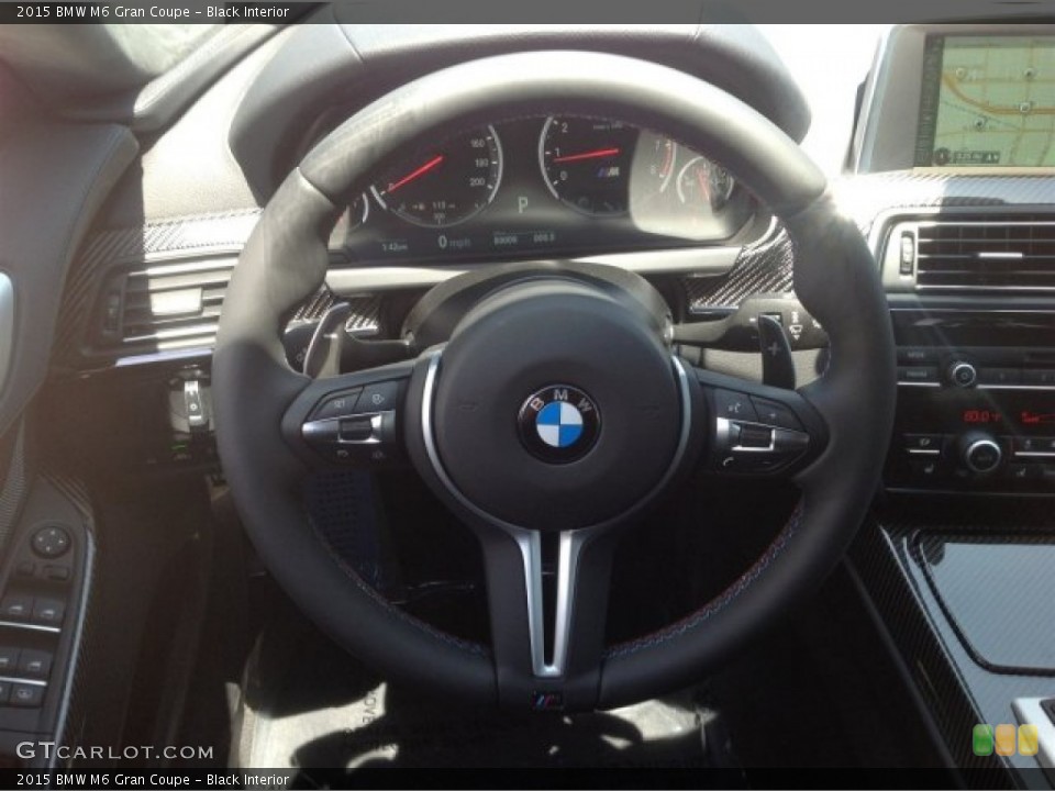 Black Interior Steering Wheel for the 2015 BMW M6 Gran Coupe #94440527