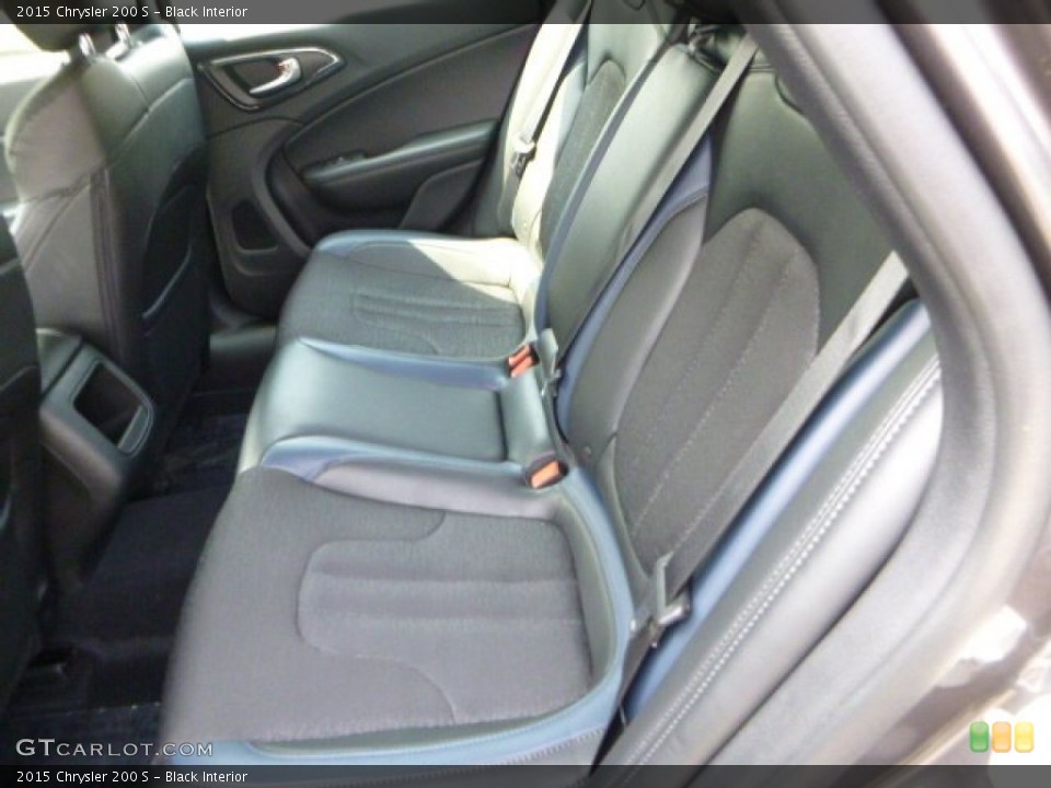 Black Interior Rear Seat for the 2015 Chrysler 200 S #94448795