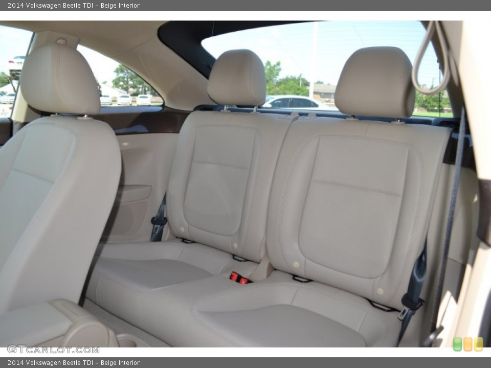 Beige Interior Rear Seat for the 2014 Volkswagen Beetle TDI #94451824