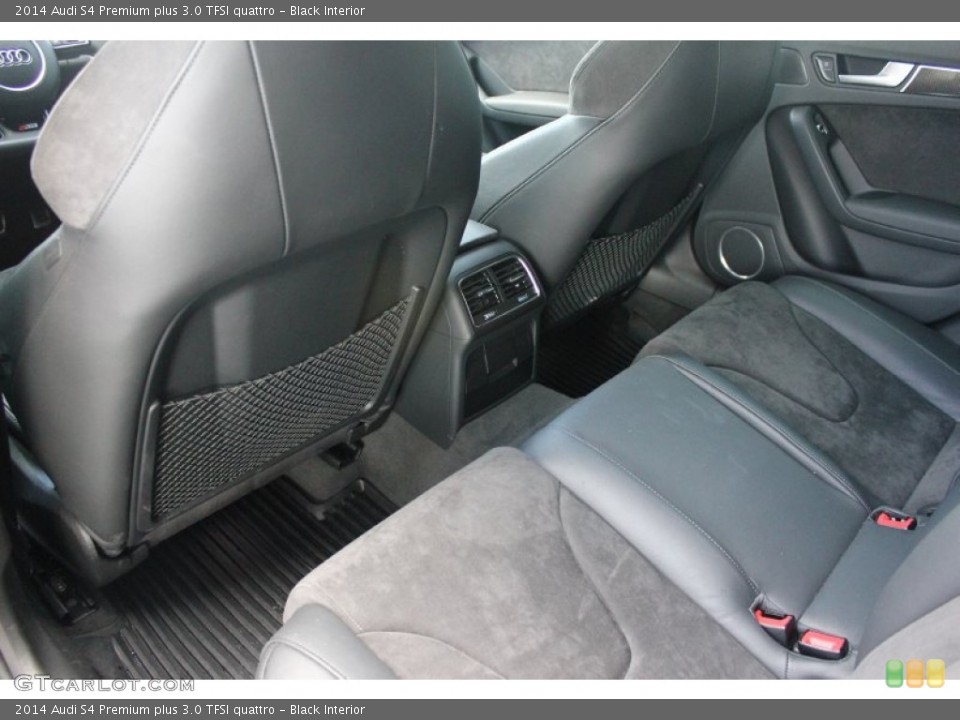 Black Interior Rear Seat for the 2014 Audi S4 Premium plus 3.0 TFSI quattro #94453385