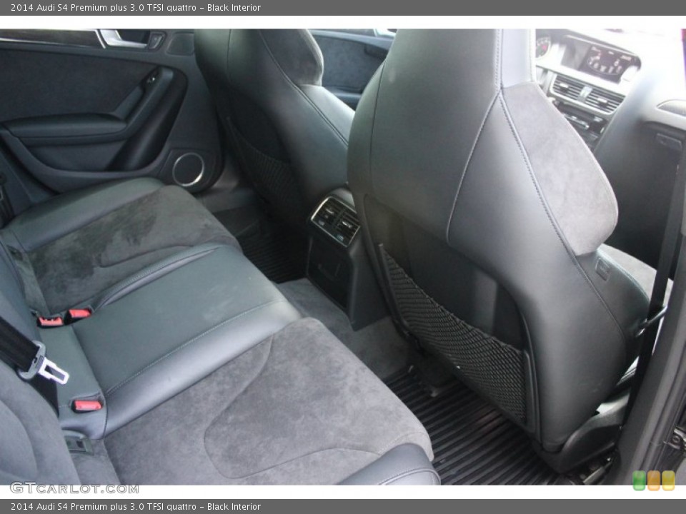 Black Interior Rear Seat for the 2014 Audi S4 Premium plus 3.0 TFSI quattro #94453521
