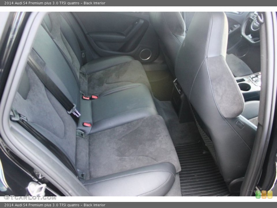 Black Interior Rear Seat for the 2014 Audi S4 Premium plus 3.0 TFSI quattro #94453544