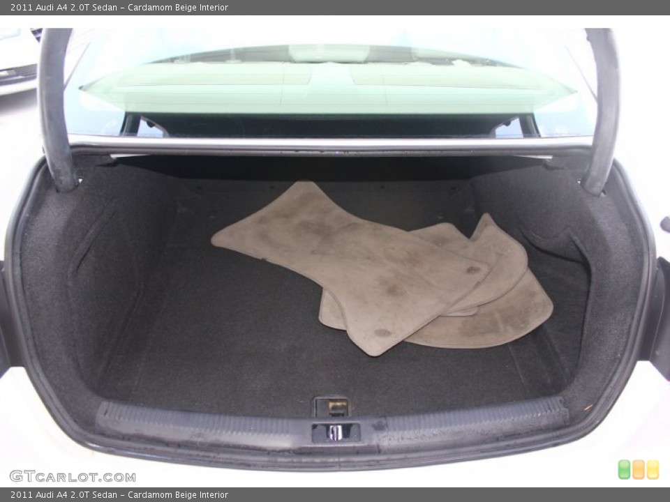Cardamom Beige Interior Trunk for the 2011 Audi A4 2.0T Sedan #94454354