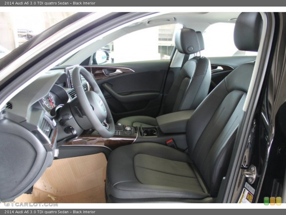 Black Interior Front Seat for the 2014 Audi A6 3.0 TDI quattro Sedan #94454739