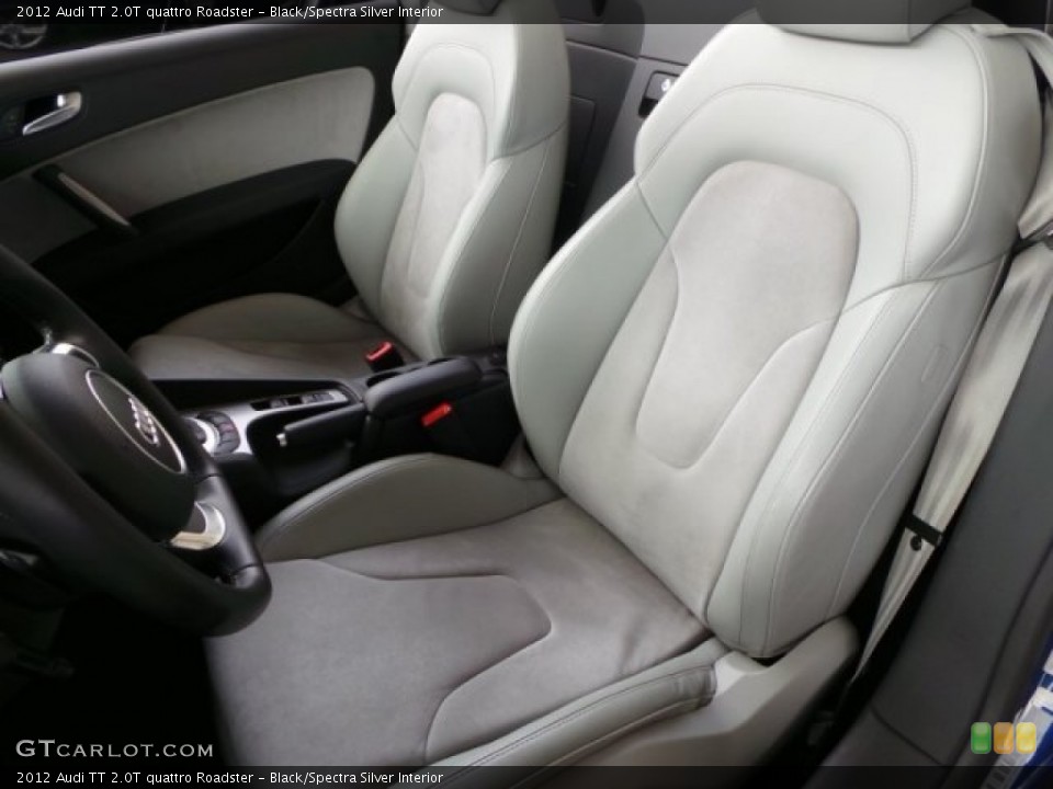Black/Spectra Silver Interior Front Seat for the 2012 Audi TT 2.0T quattro Roadster #94459283