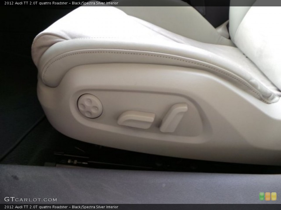 Black/Spectra Silver Interior Controls for the 2012 Audi TT 2.0T quattro Roadster #94459289
