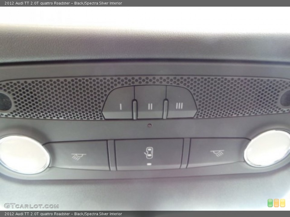 Black/Spectra Silver Interior Controls for the 2012 Audi TT 2.0T quattro Roadster #94459304