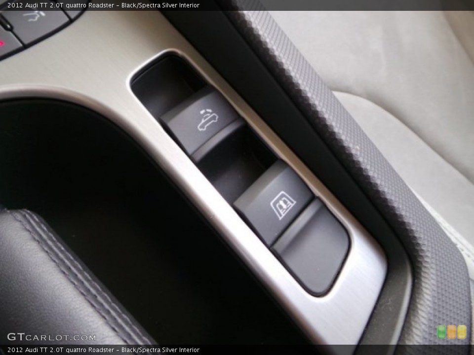 Black/Spectra Silver Interior Controls for the 2012 Audi TT 2.0T quattro Roadster #94459334