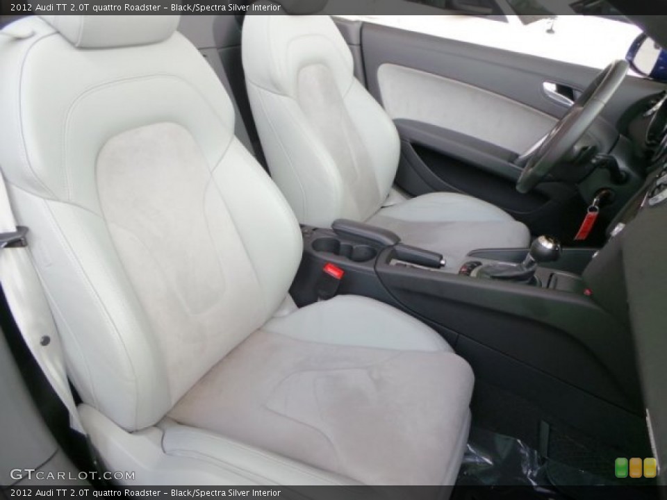 Black/Spectra Silver Interior Front Seat for the 2012 Audi TT 2.0T quattro Roadster #94459379