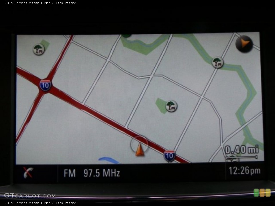 Black Interior Navigation for the 2015 Porsche Macan Turbo #94459535