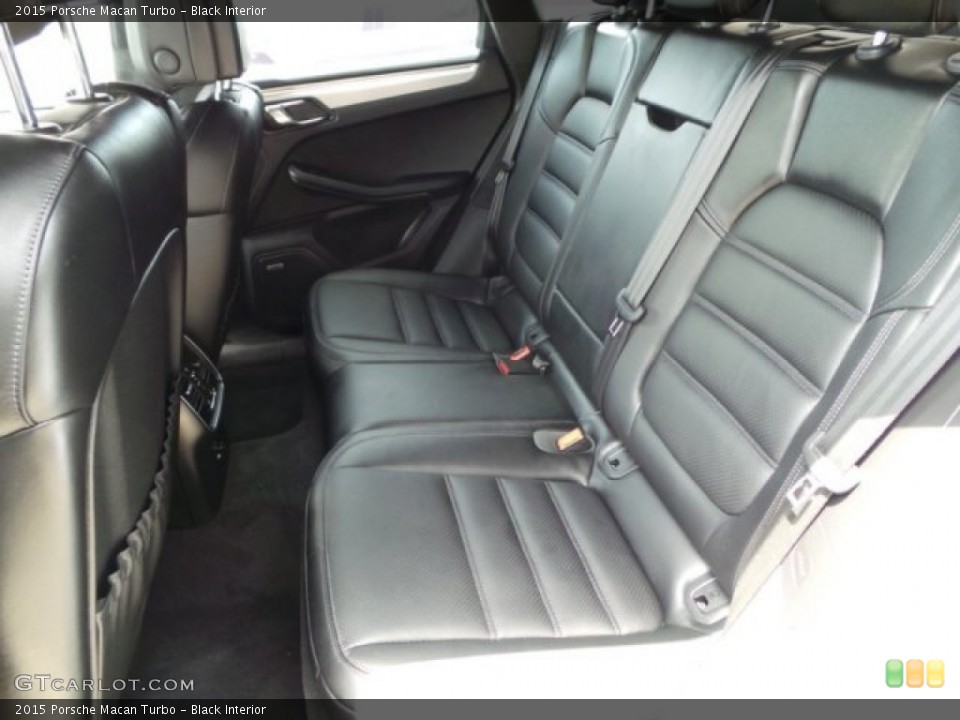 Black Interior Rear Seat for the 2015 Porsche Macan Turbo #94459598