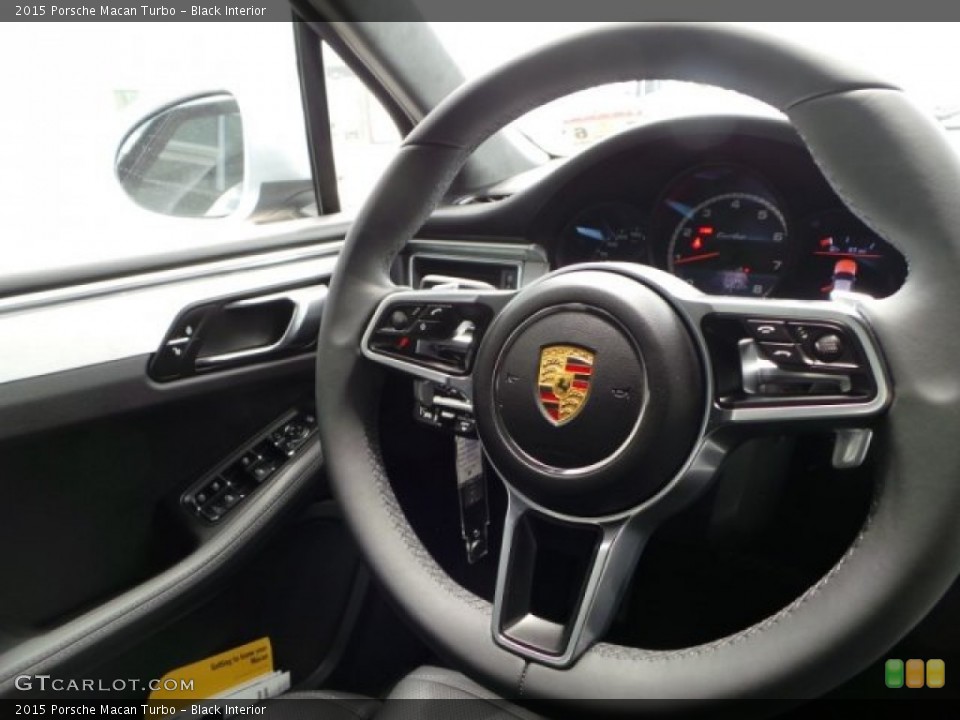 Black Interior Steering Wheel for the 2015 Porsche Macan Turbo #94459610