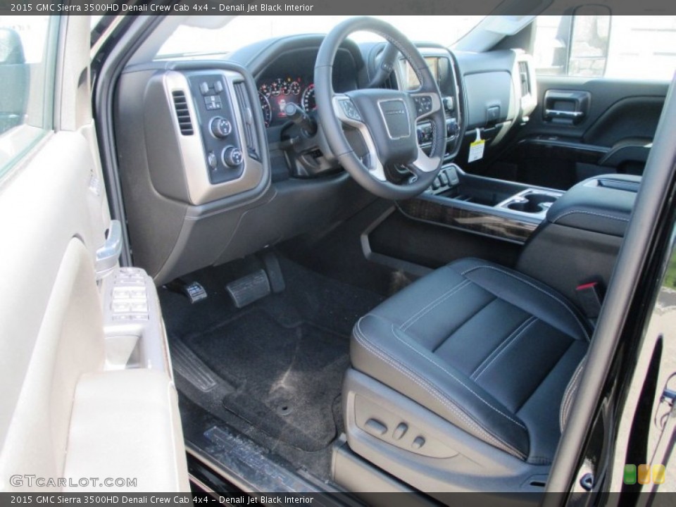 Denali Jet Black Interior Photo for the 2015 GMC Sierra 3500HD Denali Crew Cab 4x4 #94459706
