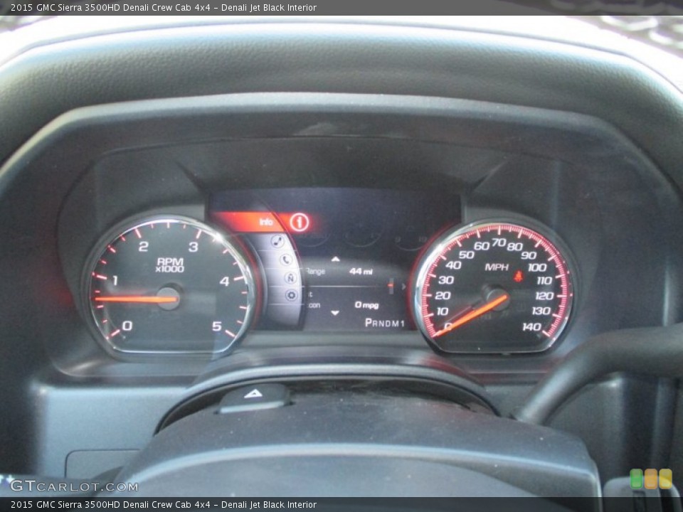 Denali Jet Black Interior Gauges for the 2015 GMC Sierra 3500HD Denali Crew Cab 4x4 #94459829