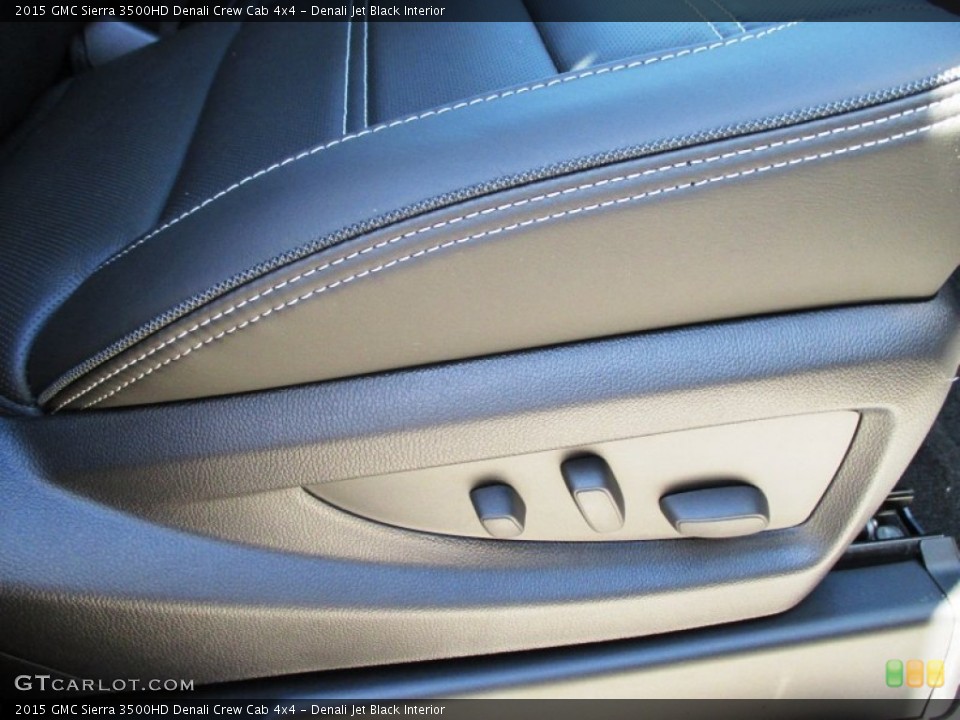 Denali Jet Black Interior Front Seat for the 2015 GMC Sierra 3500HD Denali Crew Cab 4x4 #94459913