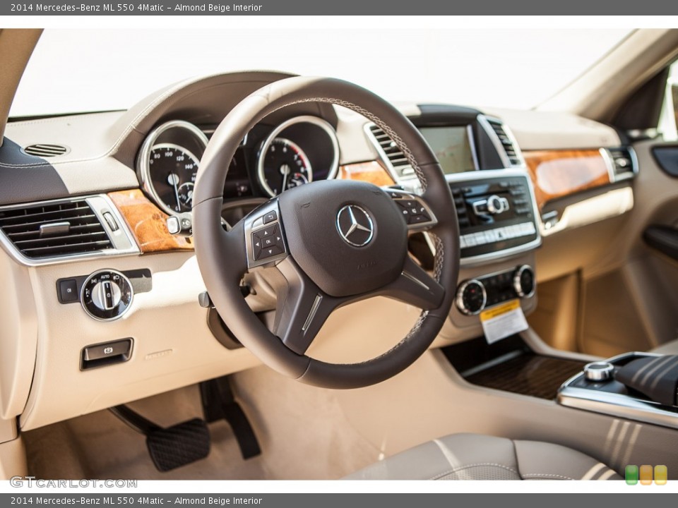Almond Beige Interior Dashboard for the 2014 Mercedes-Benz ML 550 4Matic #94464324