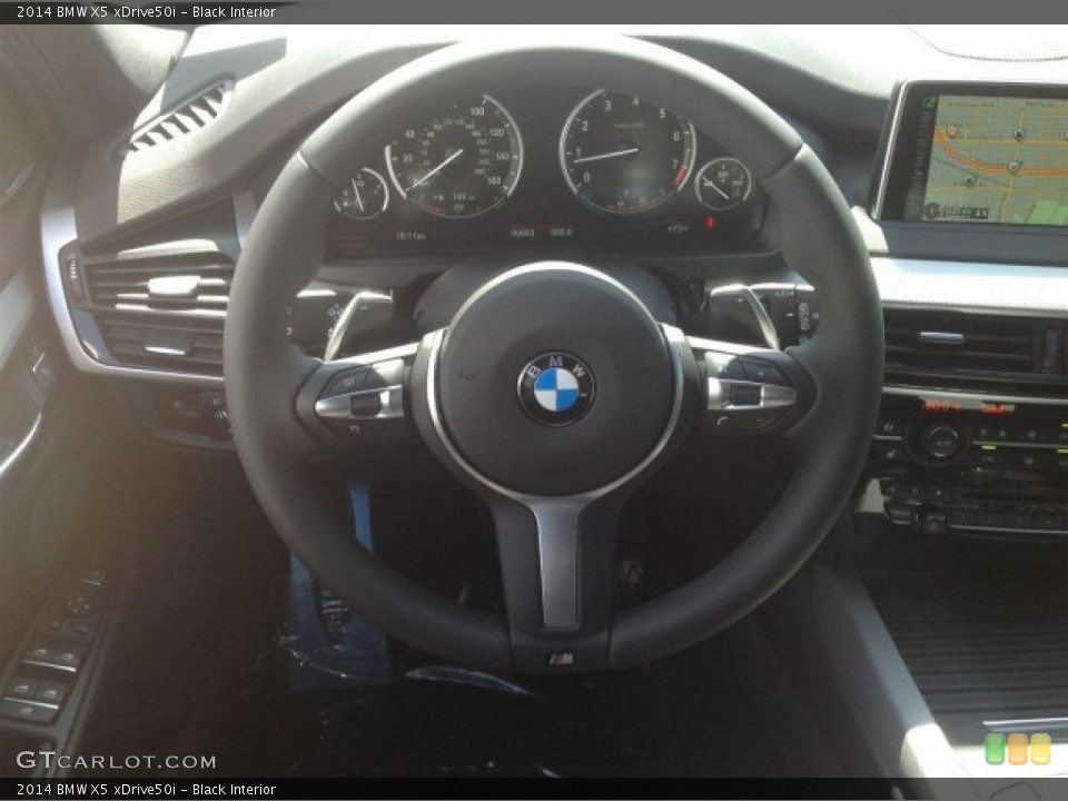 Black Interior Steering Wheel for the 2014 BMW X5 xDrive50i #94468612