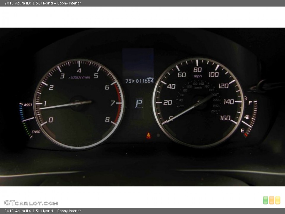 Ebony Interior Gauges for the 2013 Acura ILX 1.5L Hybrid #94470015