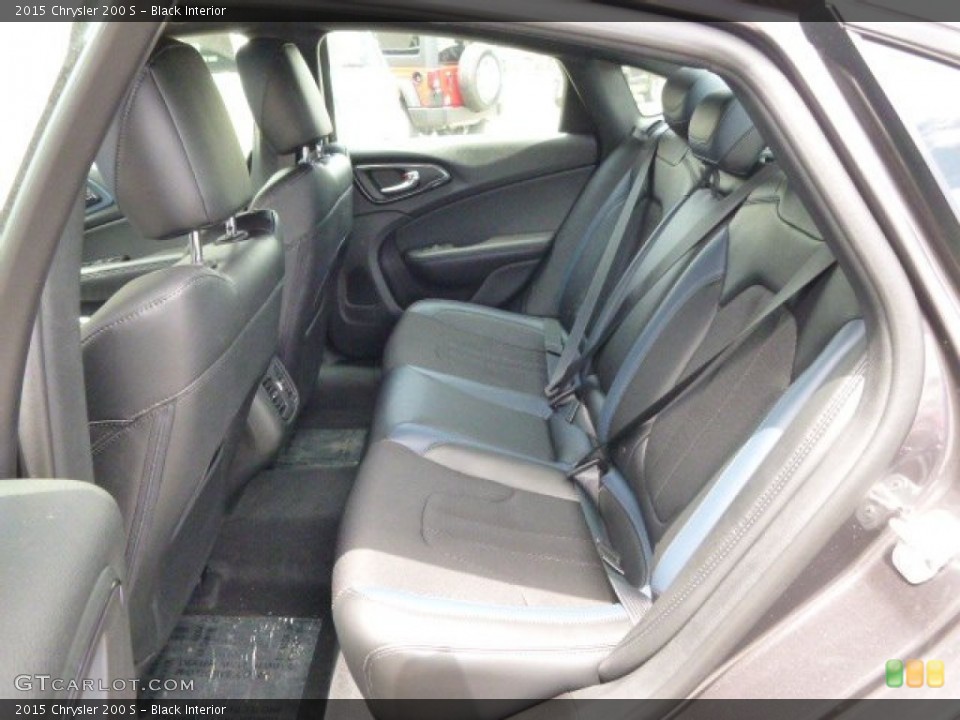 Black Interior Rear Seat for the 2015 Chrysler 200 S #94475047