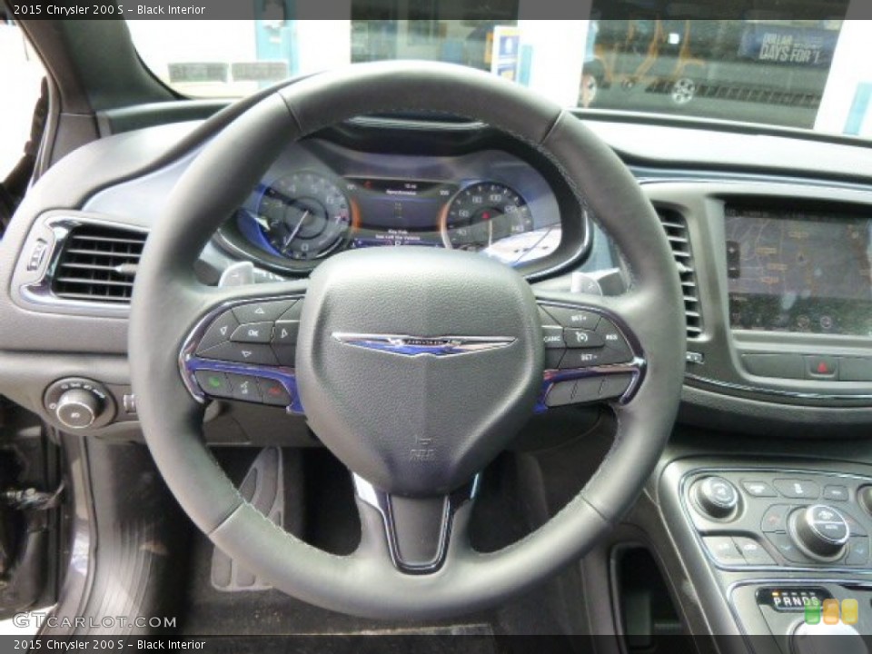 Black Interior Steering Wheel for the 2015 Chrysler 200 S #94475206