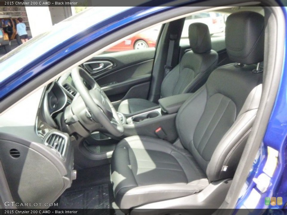 Black Interior Front Seat for the 2015 Chrysler 200 C AWD #94475512