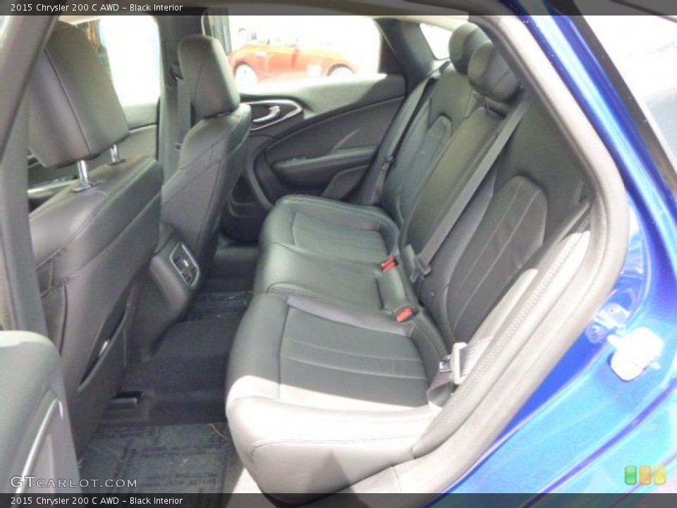 Black Interior Rear Seat for the 2015 Chrysler 200 C AWD #94475557
