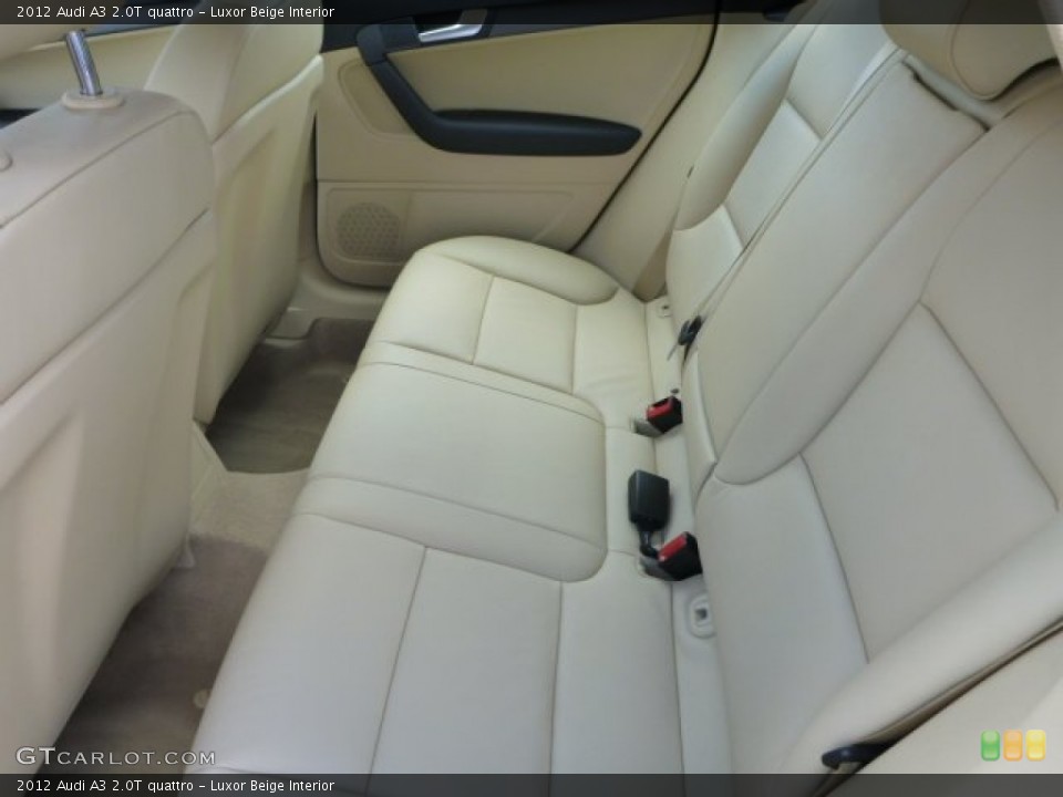 Luxor Beige Interior Rear Seat for the 2012 Audi A3 2.0T quattro #94480276